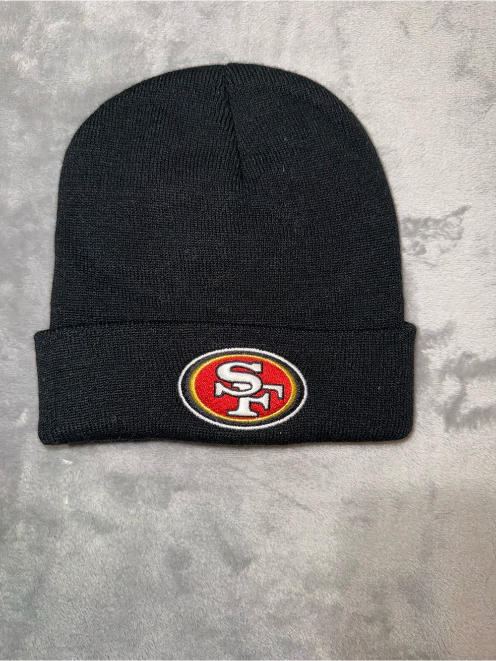 Black Cuffed Knit Beanie